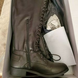Torrid Knee High Combat Boots